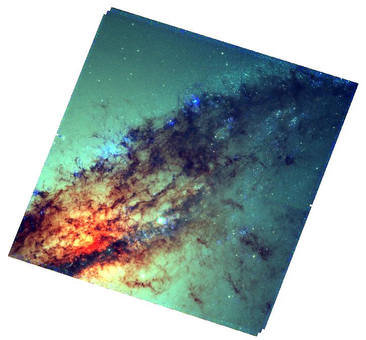 HLA WFC3 UVI image of NGC 5128