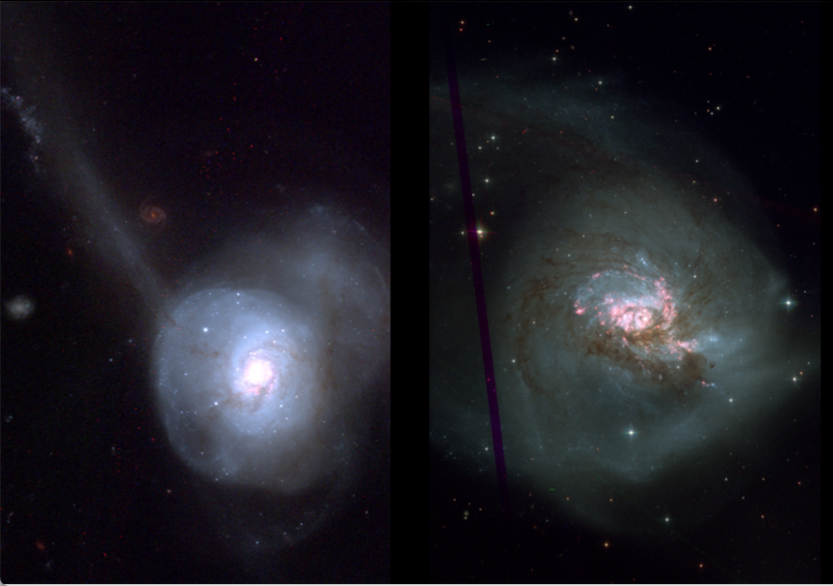 Image of NGC 34 and NGC 3256