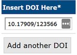 "Insert DOI here" screenshot.
