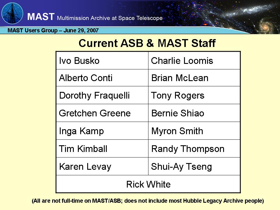 slide 8 of MAST Introduction presentation