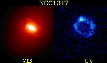UV and optical images NGC1317